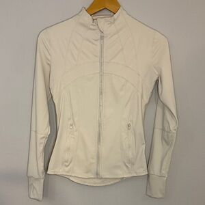 Women's Elegant Cream Utility Jacket